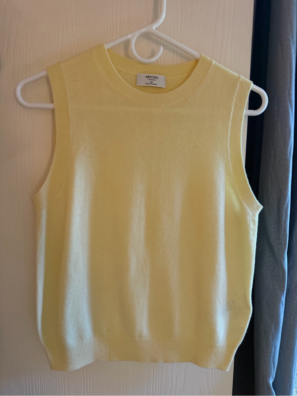 Aritzia yellow sweater tank